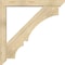 Ekena Millwork Balboa Slat Rough Sawn Bracket w/ Offset Brace, Douglas Fir, 6"W x 42"D x 42"H BKT0604X42X42BOA06RDF - alternate 4